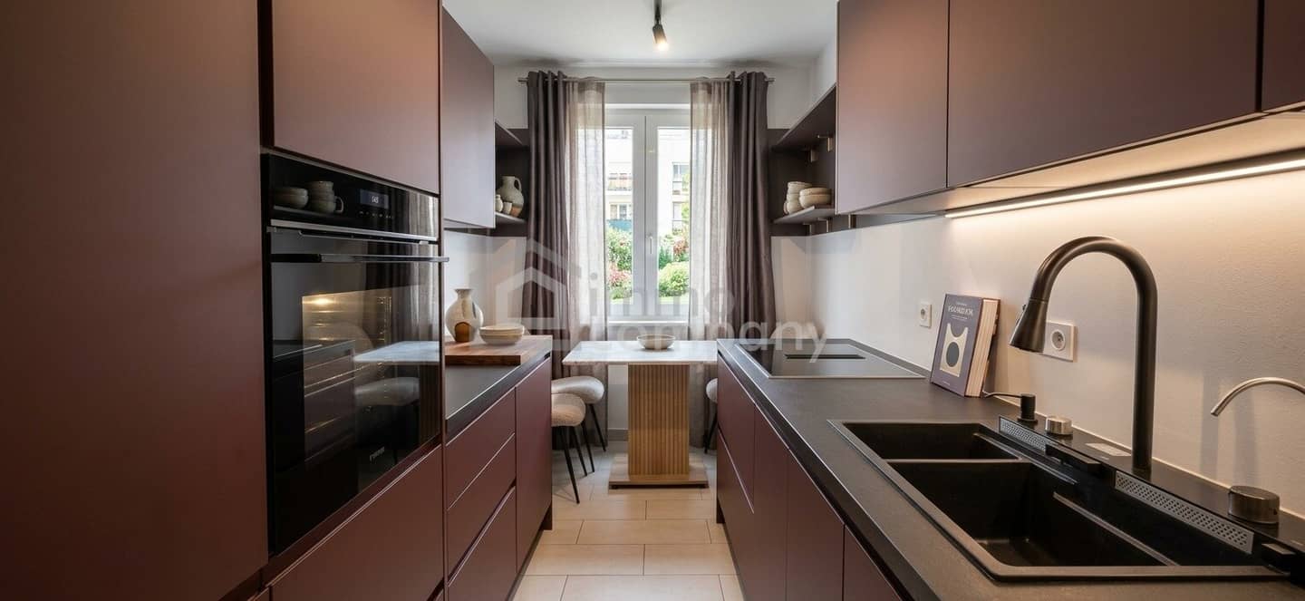 Anspruchsvoll kernsanierte, neuwertige 2-Zi-Balkonwohnung in Ruhelage nahe U6 Niederhofstrasse