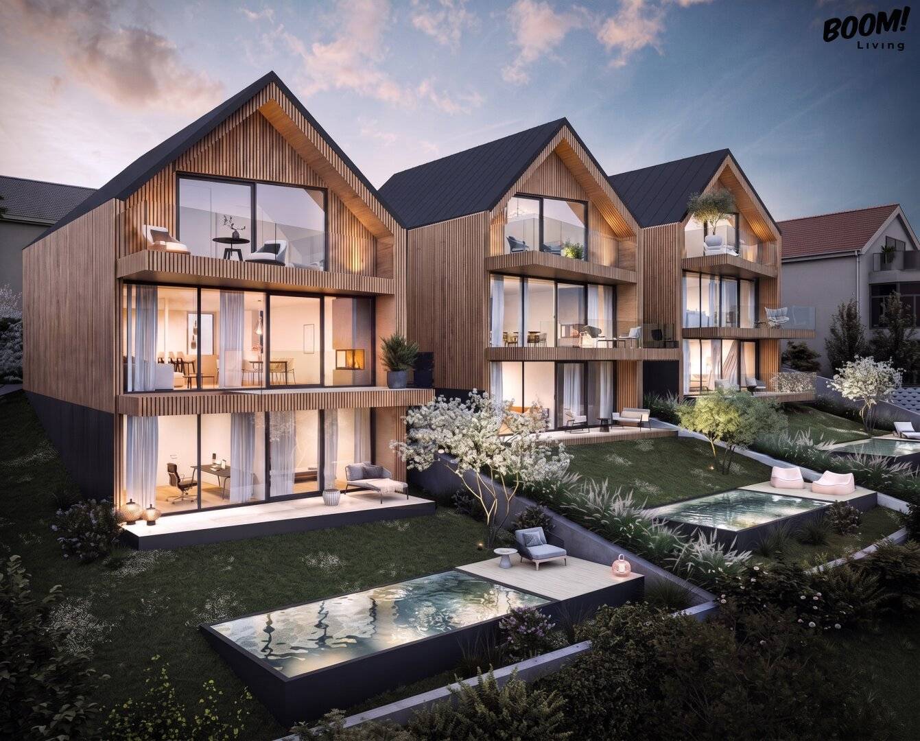 Sustainable wood-look villas with panoramic view | Wolfsberg, 1140 Vienna