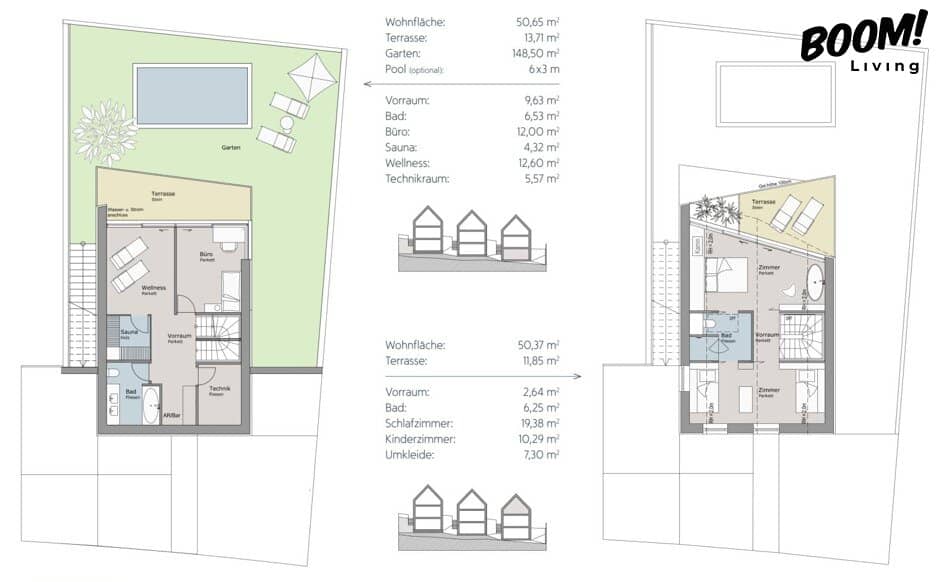 Sustainable wood-look villas with panoramic view | Wolfsberg, 1140 Vienna