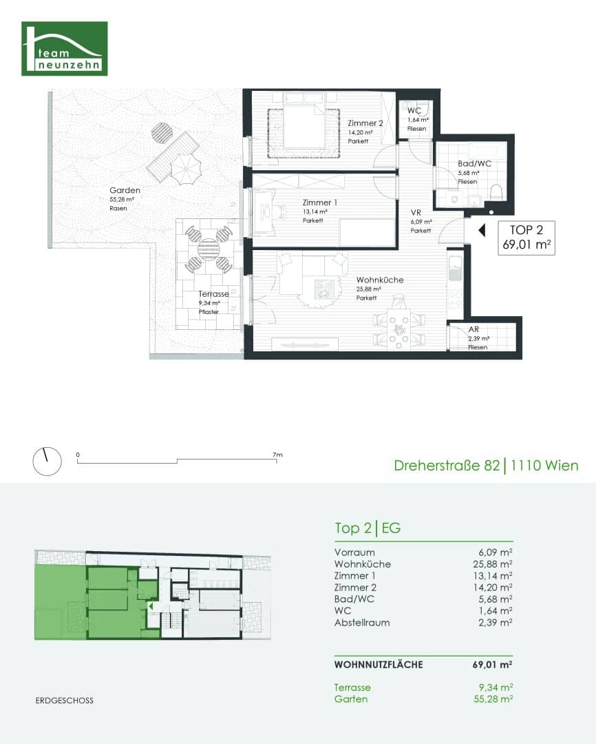 Modern leben – Neubauwohnung mit Fußbodenheizung und top Grundriss