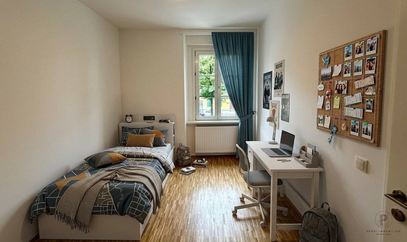 3-room apartment incl. kitchen furnished on 1st floor at Lendplatz