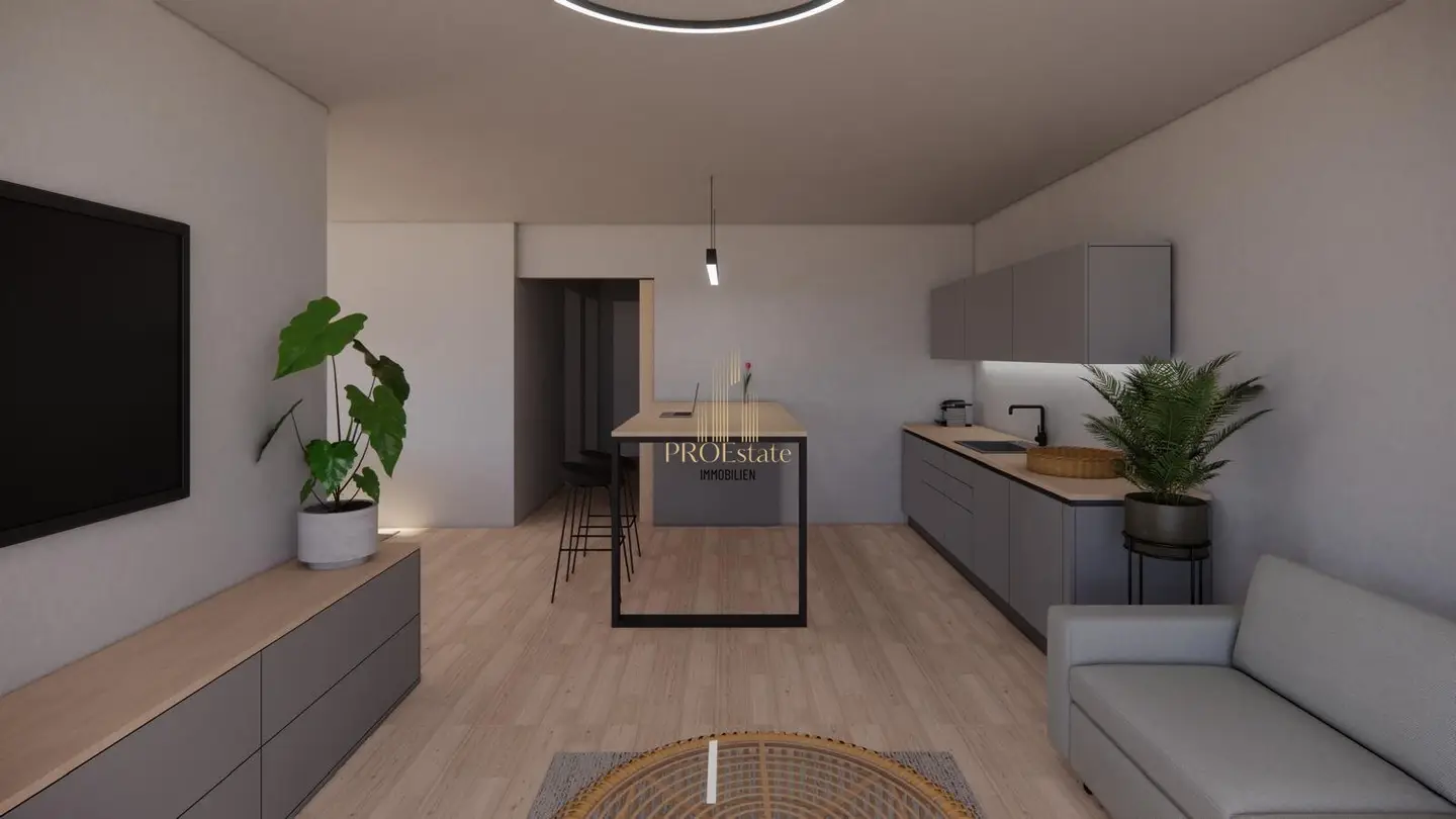 Modern, efficient garden apartment in absolute quiet location with distant view 102m², 4-room, terrace, garage First occupancy in Buchkirchen