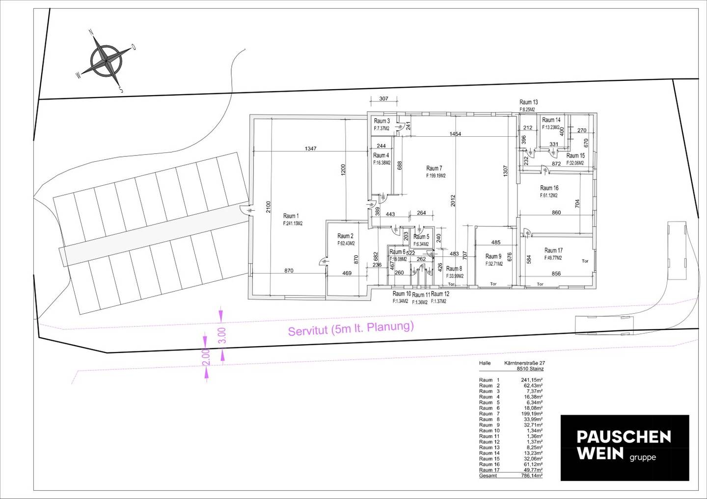 Lagerflächen ab 13 m² bis 786 m² in STAINZ verfügbar