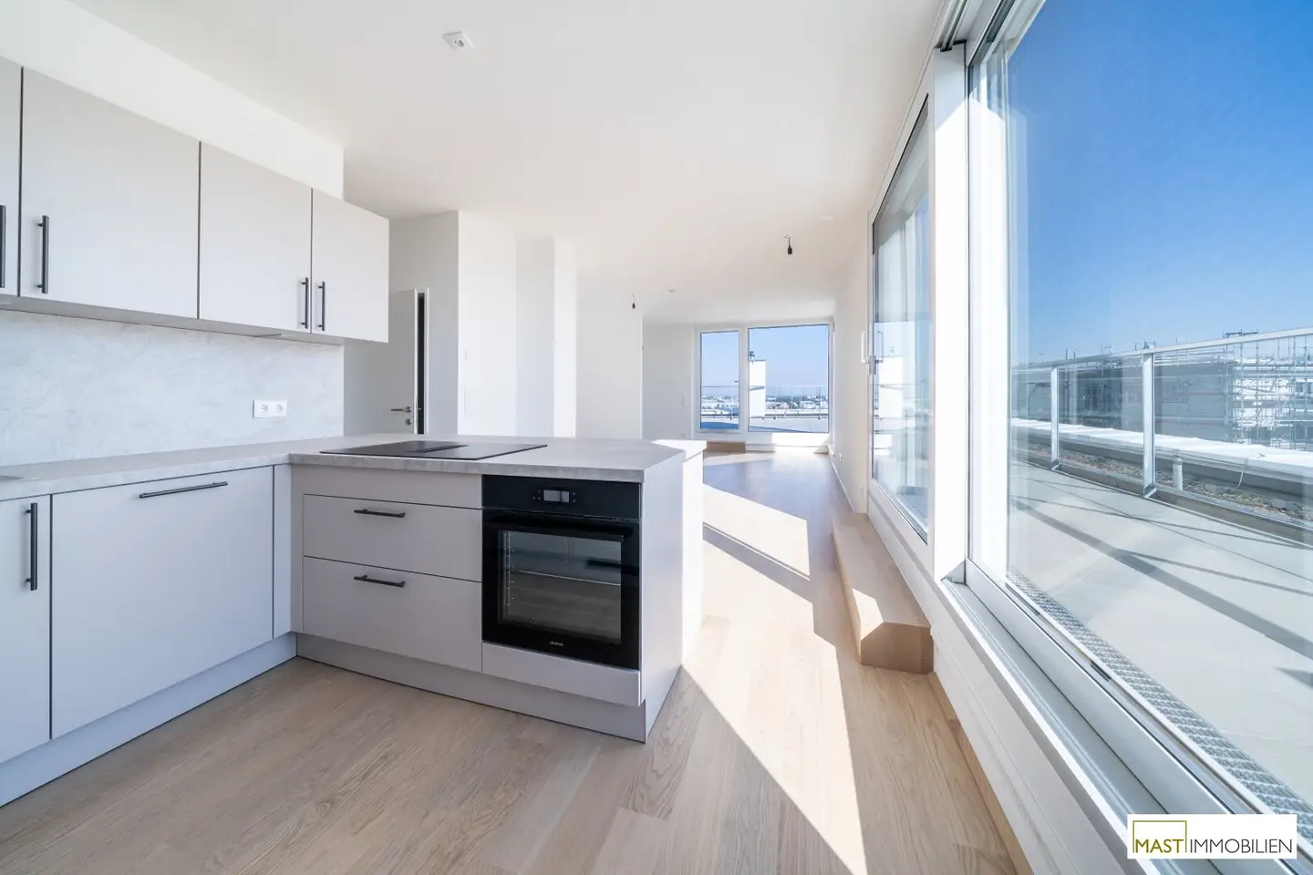 Attic apartment with roof terrace near the Danube