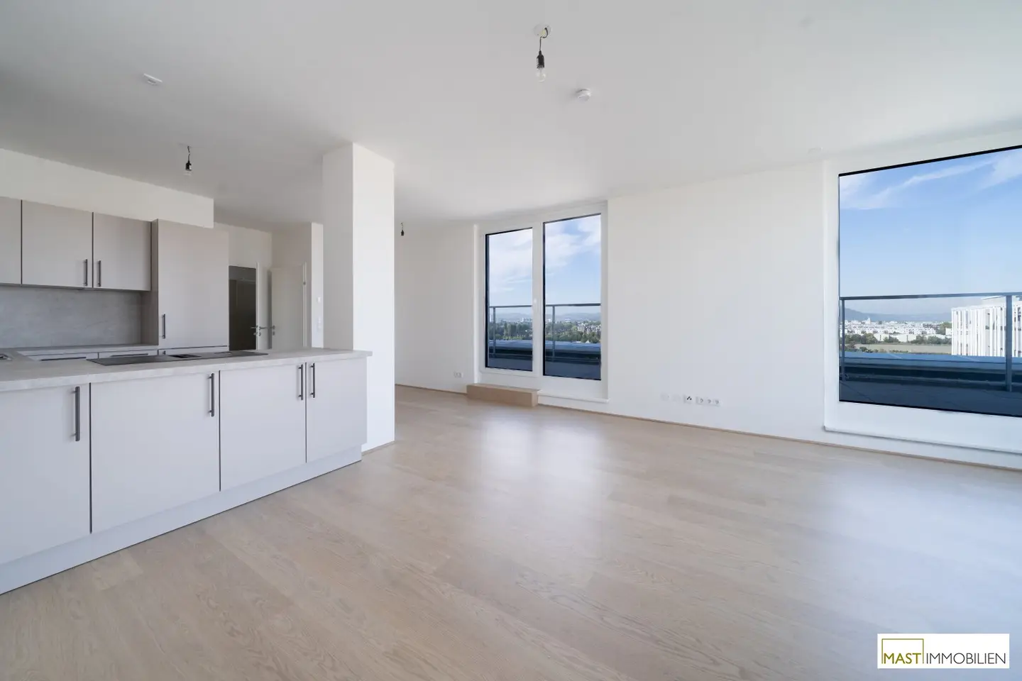 Attic apartment with roof terrace and water view