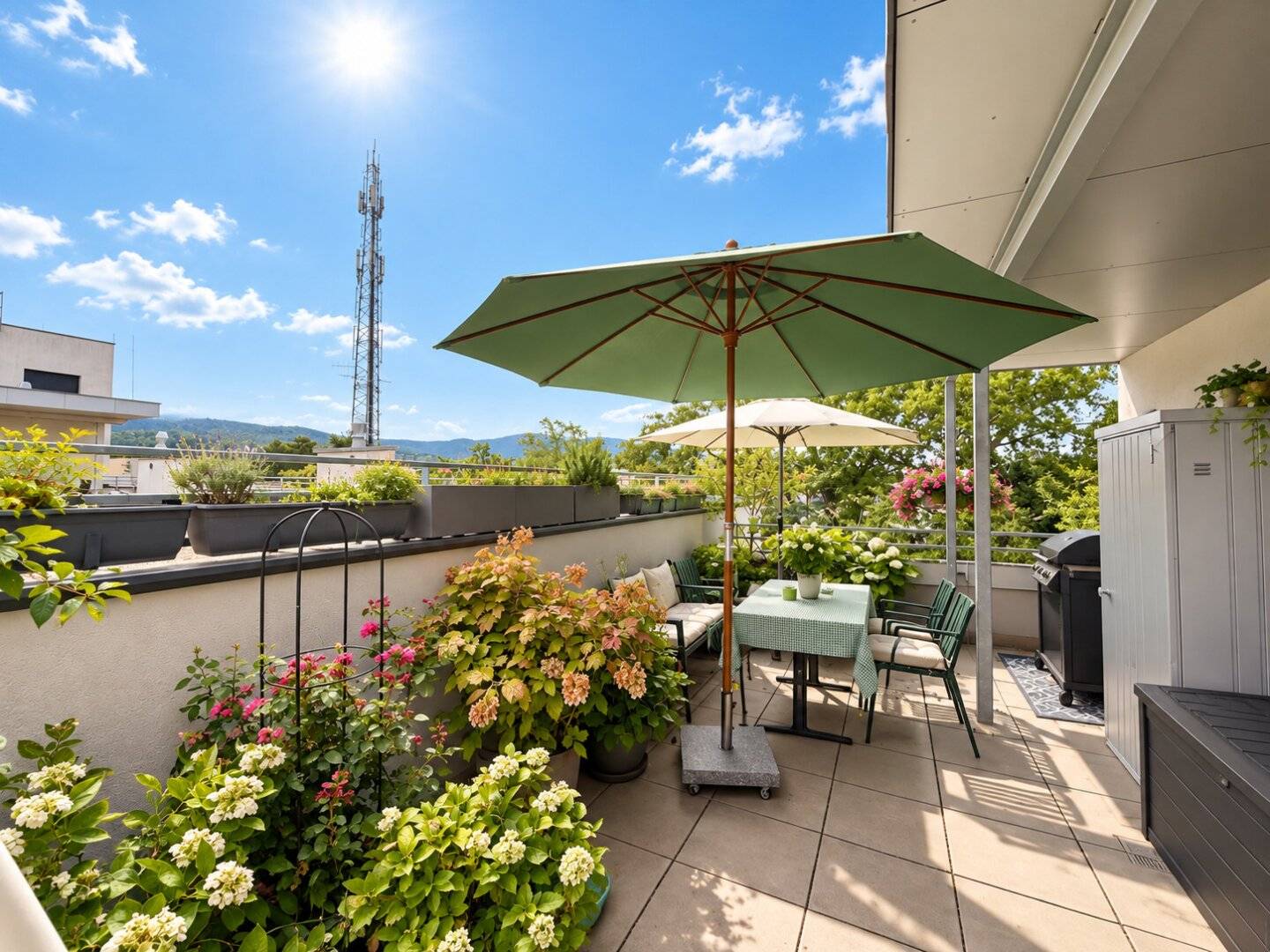 TERRACE DREAM IN BADEN – Living, enjoying and relaxing | 2 rooms | approx. 89.74 m² living space | approx. 69 m² terrace
