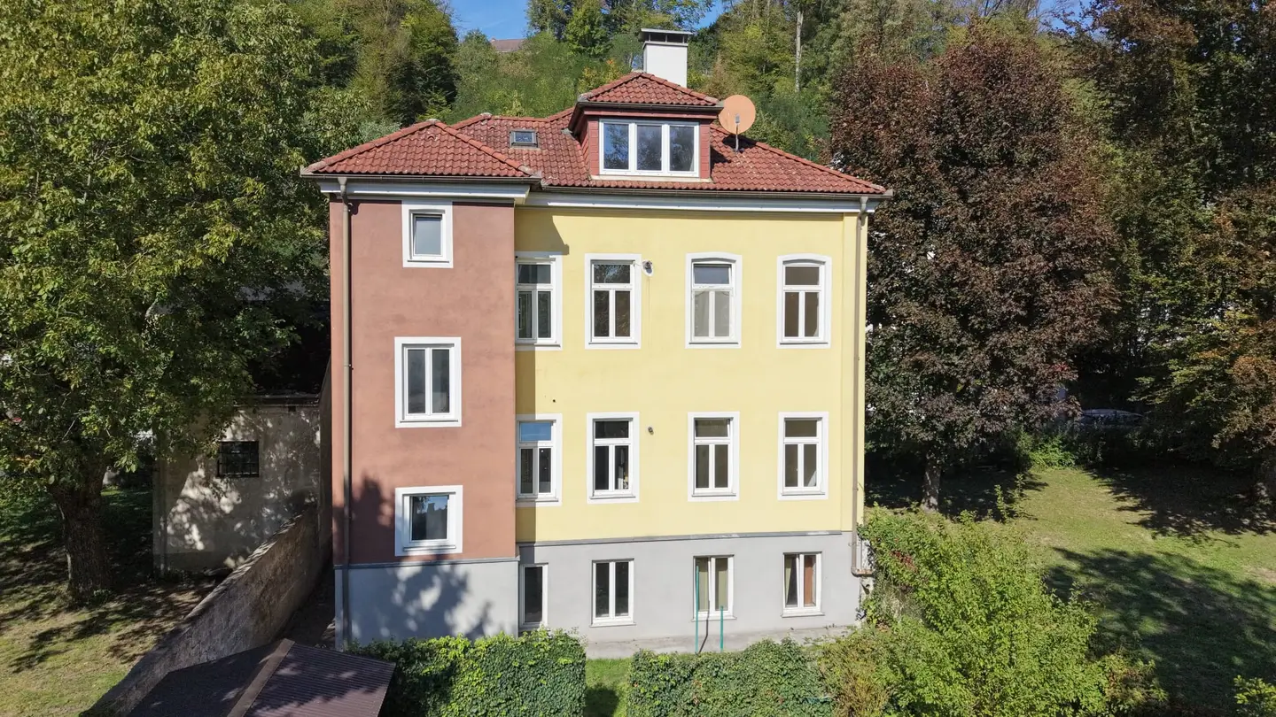 Zentrumsnahe Wohnung mit hohen Räumen und Garten