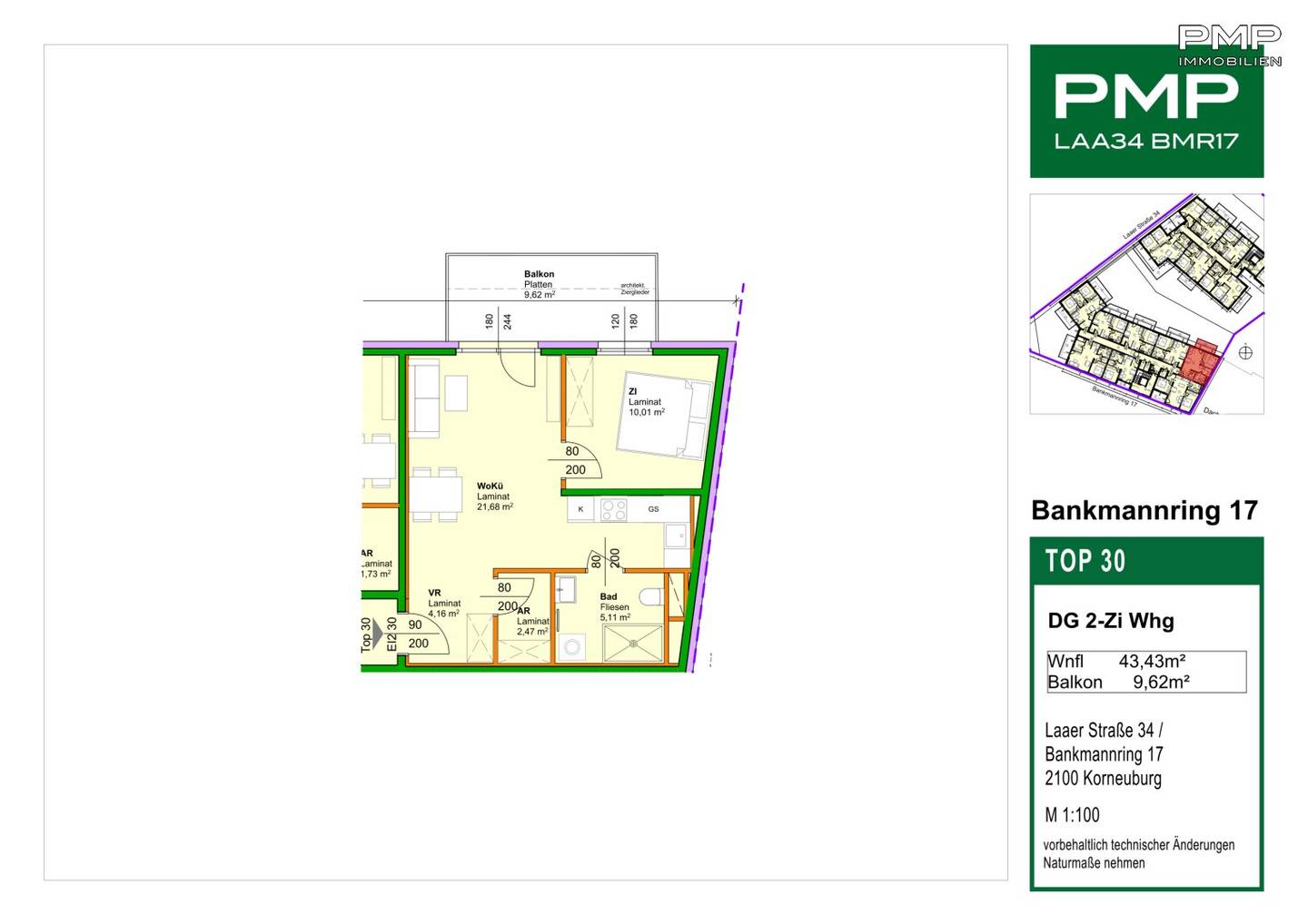 Sensible investment - 2-room top-floor apartment with balcony