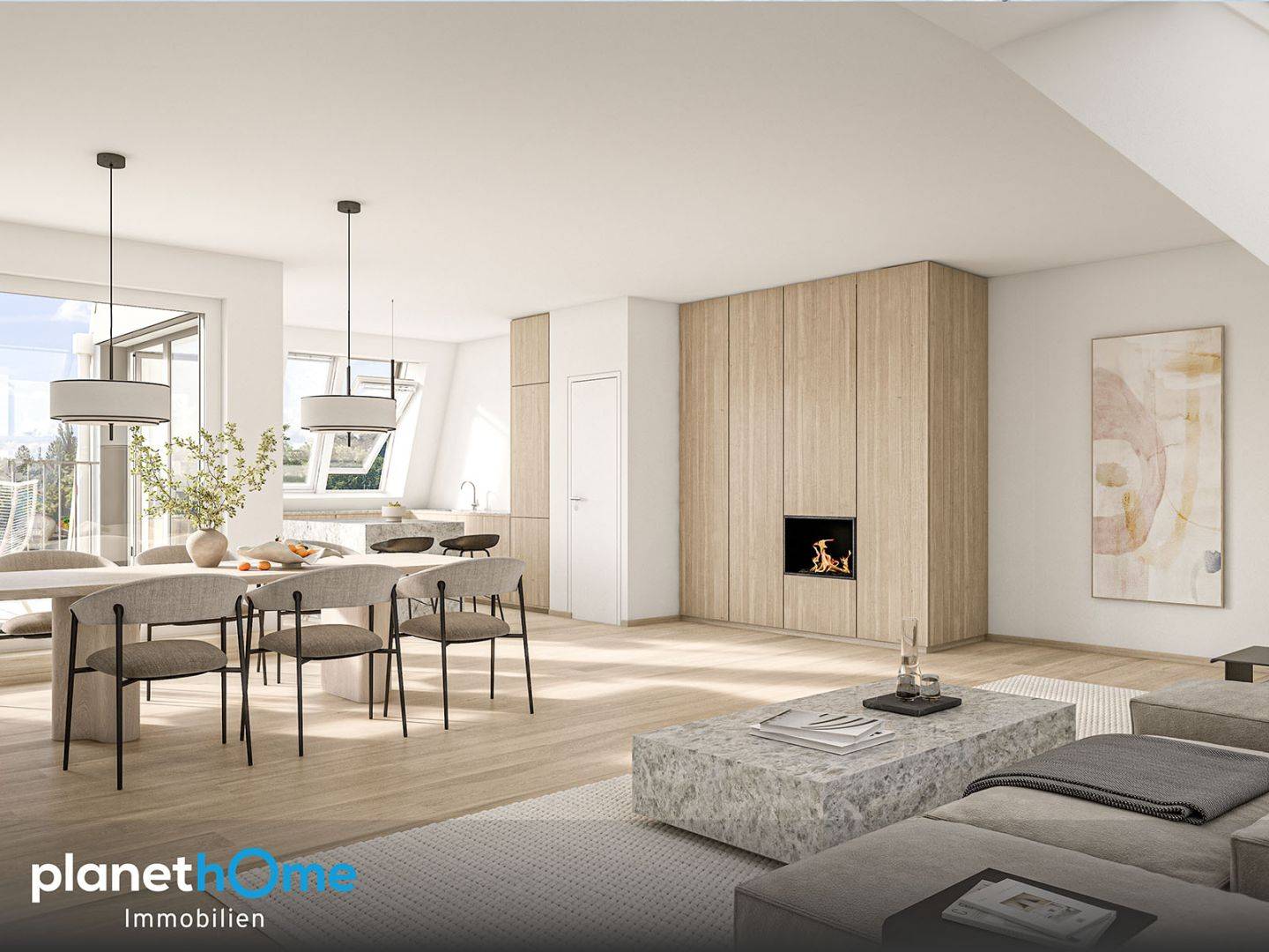 Dachgeschosswohnung mit Geothermie und großen Terrassen