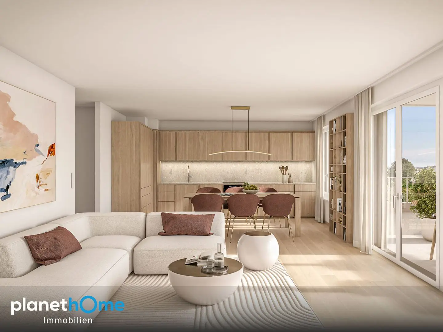 Gersthof new build apartment full floor with geothermal