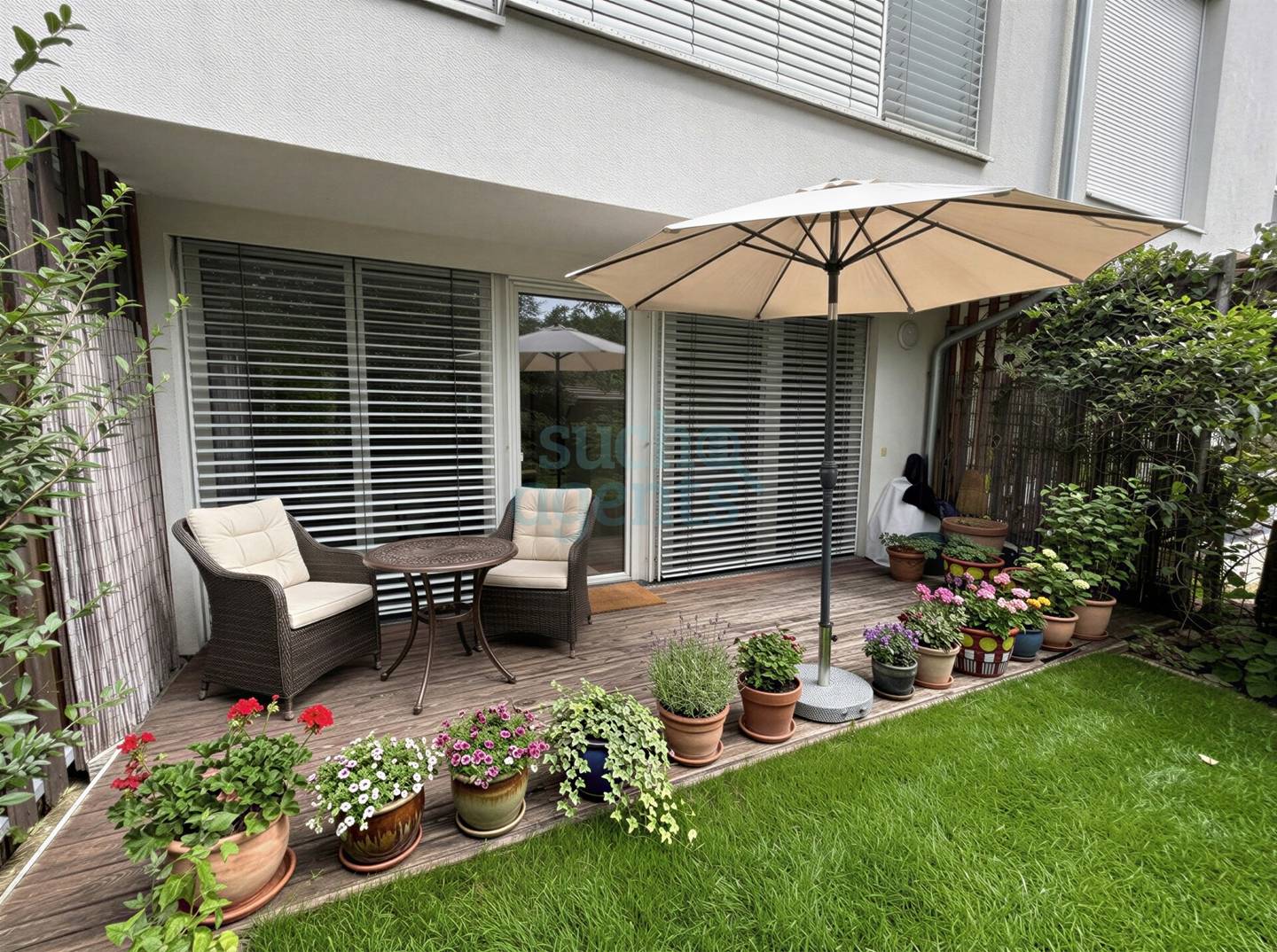 Accessible ground floor apartment with garden and terrace