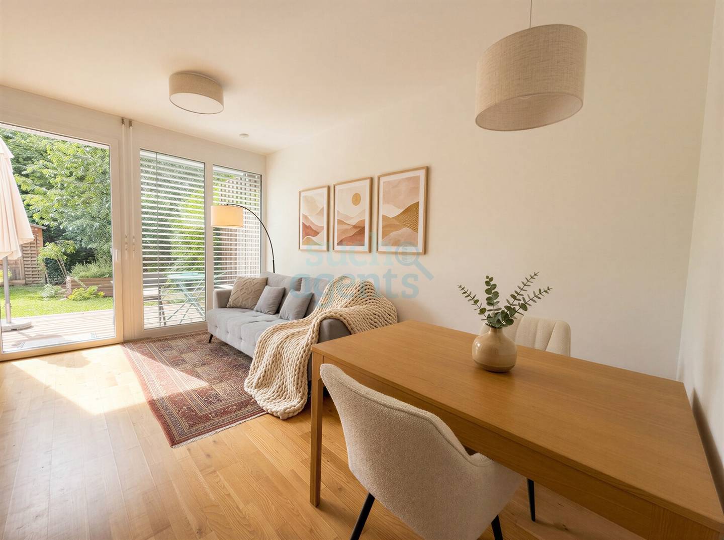 Accessible ground floor apartment with garden and terrace