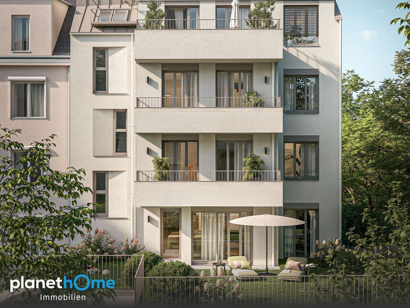 Visualisierung Haus F Garten