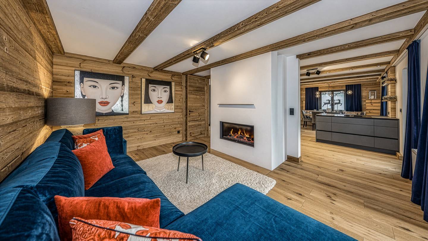 Maisonettewohnung im Chaletstil mit Sauna und Südbalkon