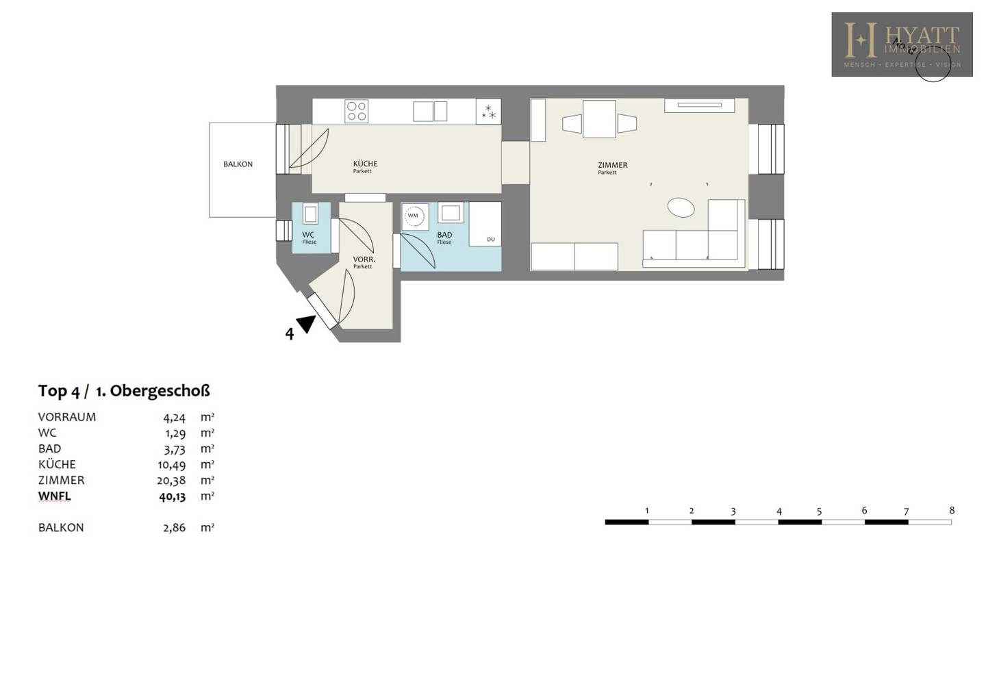 Urban single paradise with a box seat: Modern first occupancy with sunny balcony in Vienna Favoriten