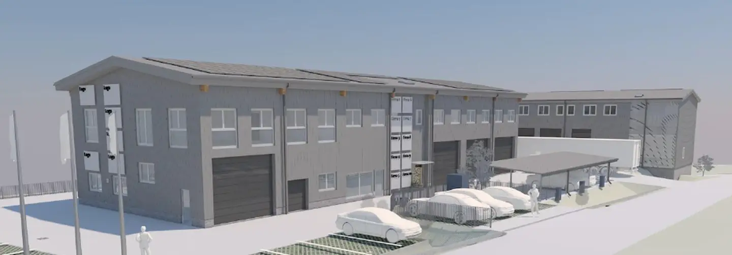 Neubauwohnung im Businesspark mit E Ladesäulen und Aufzug