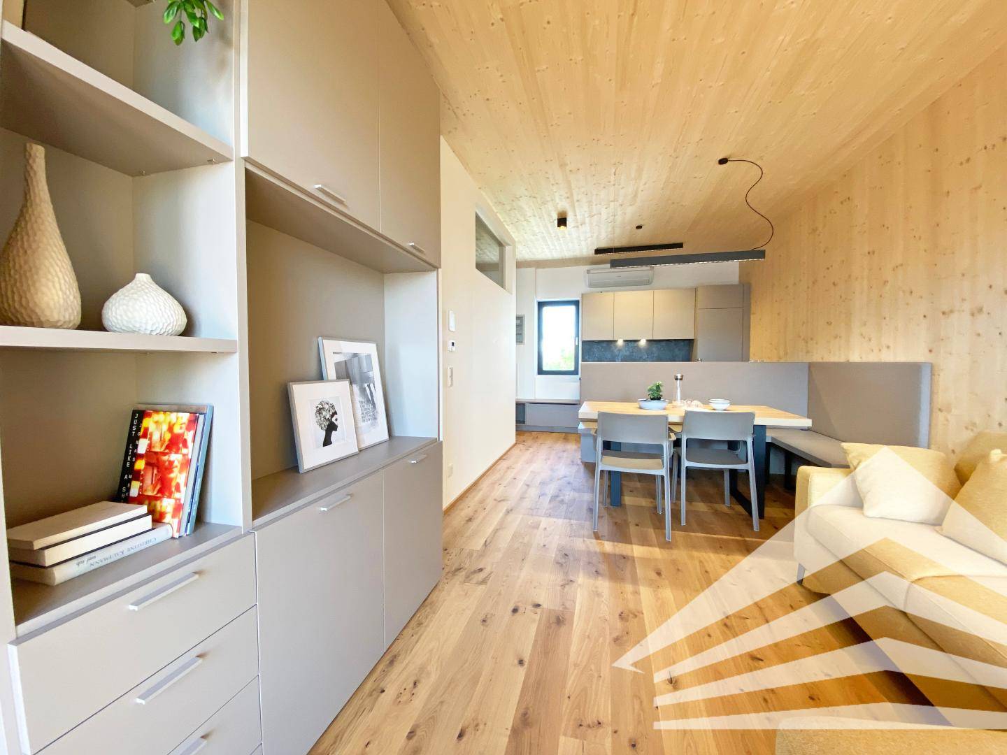 New build apartment with large loggia and air conditioning