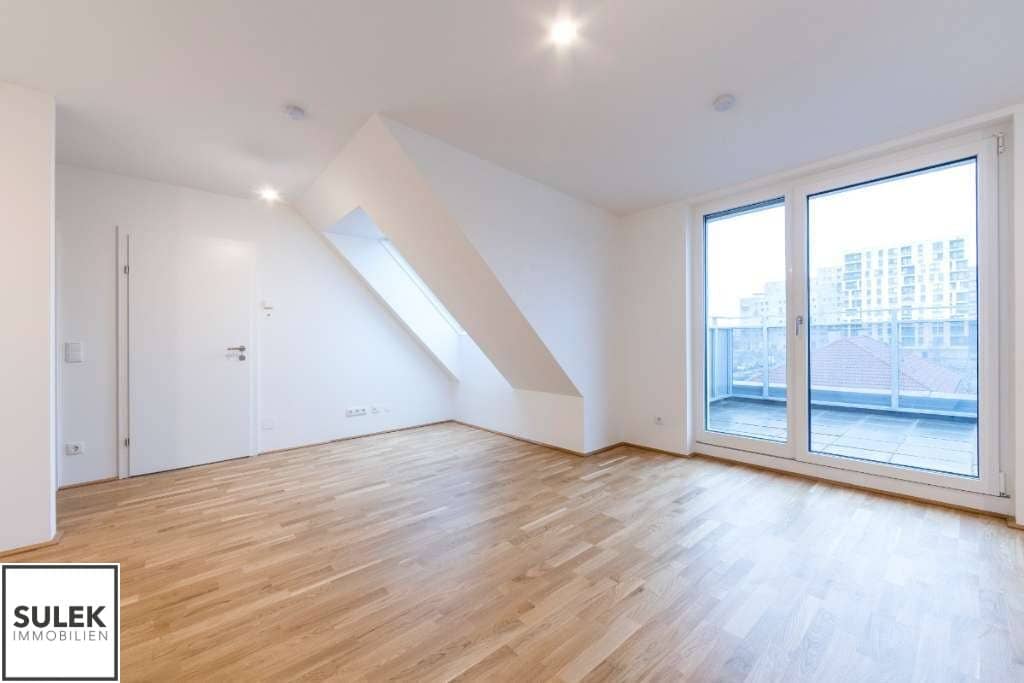 Bright 2-room attic apartment in a young new building with west terrace and air conditioning – only 5 min walk to U6 - from 1.11. / 1.12.26