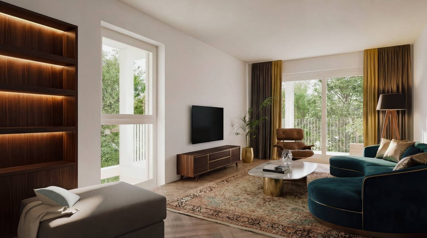 HOME ON THE MUR Living quality that makes every day special! Stylish 3-room apartment with generous balcony TOP D4