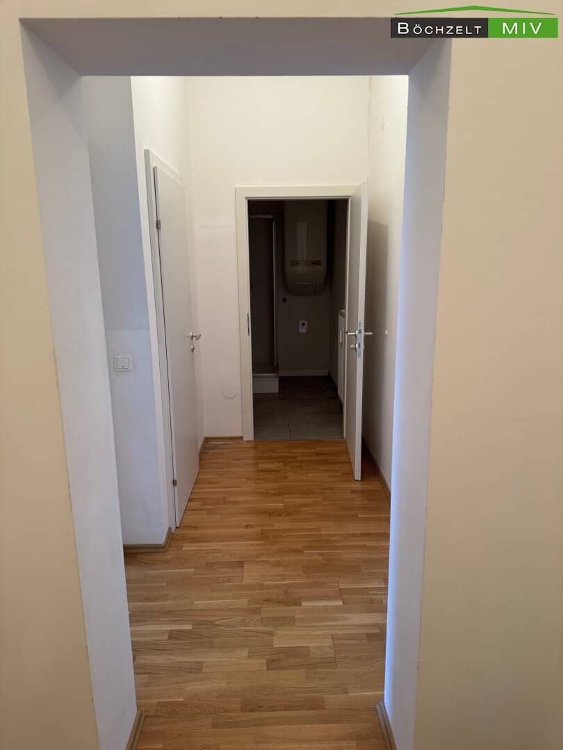 Helle, geförderte 2-Zimmer-Mietwohnung mit möblierter Küche in Leoben
