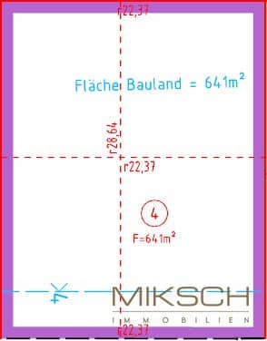Spacious building plot I 641 m² I in 3143 Pyhra/Wald I no building obligation I immediately available