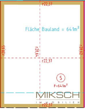 Großzügiges Baugrundstück I 641 m² I in 3143 Pyhra/Wald I ohne Bauzwang I sofort verfügbar