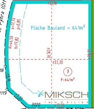 Großzügiges Baugrundstück I 641 m² I in 3143 Pyhra/Wald I ohne Bauzwang I sofort verfügbar
