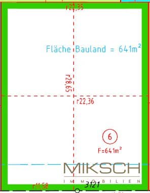 Großzügiges Baugrundstück I 641 m² I in 3143 Pyhra/Wald I ohne Bauzwang I sofort verfügbar
