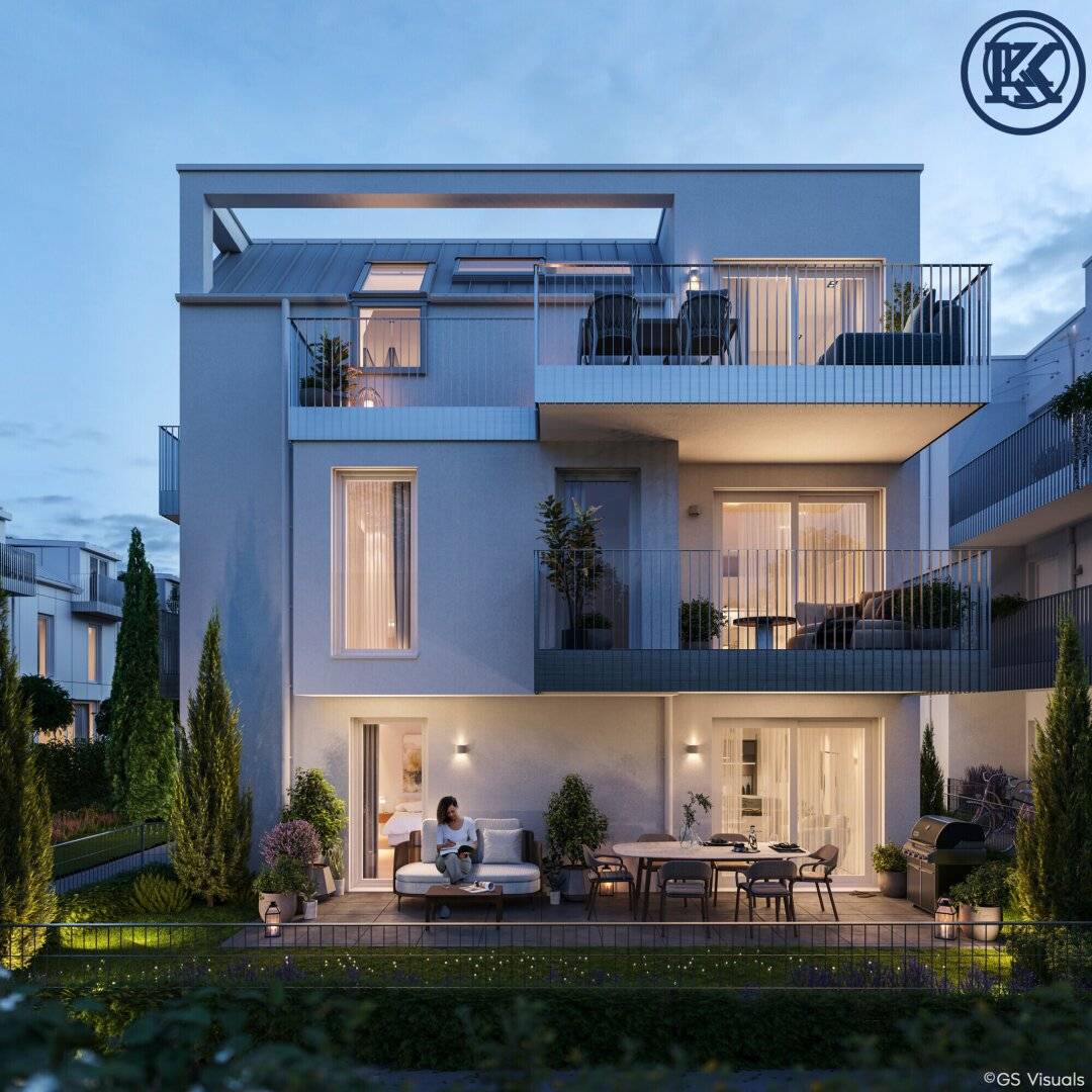 Affordable 2-room starter apartment (46 m²) with balcony – Ready for first occupancy directly at the Alte Donau