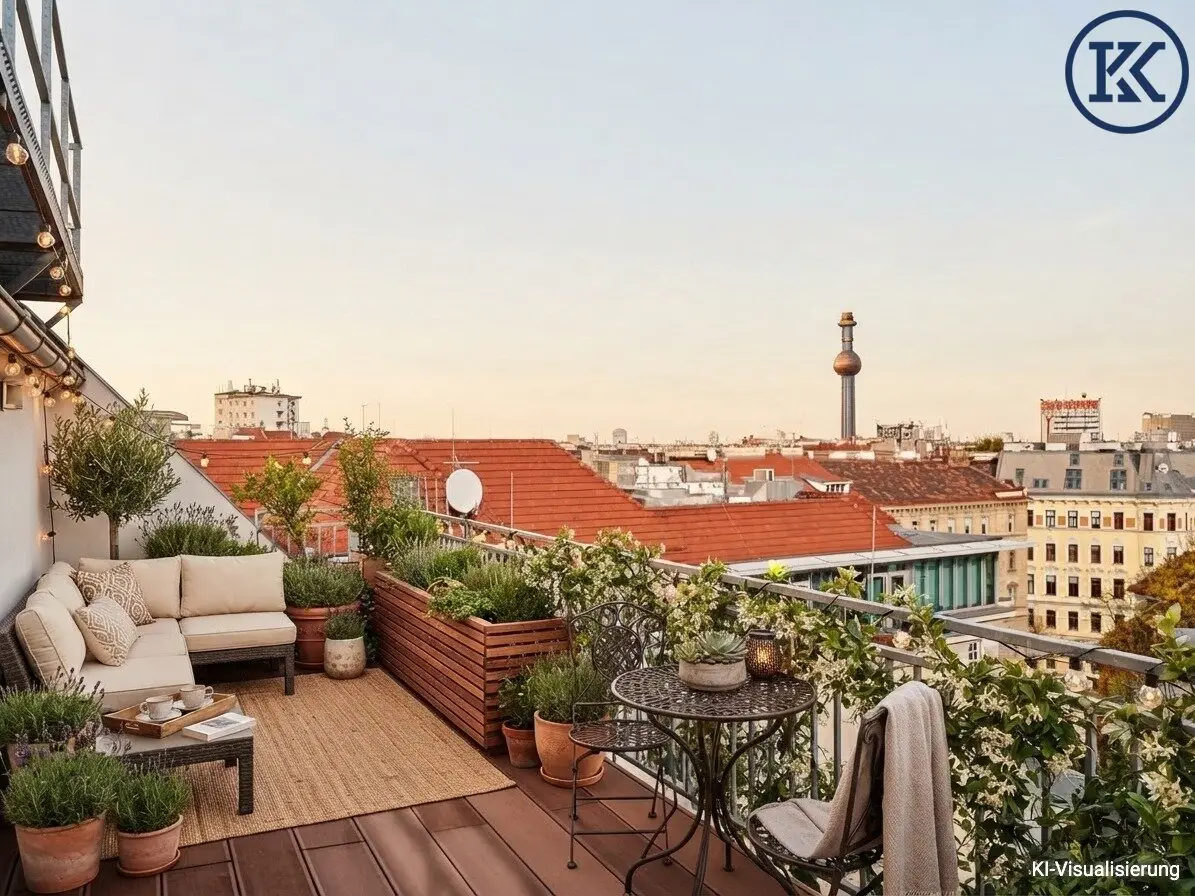 Living above the roofs of Vienna - Exclusive penthouse apartment with gallery and terraces