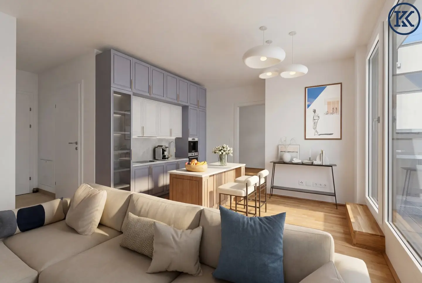 Neubauwohnung im Grünen – moderne 2-Zimmer-Wohnung mit Terrasse im Herzen von Aspern