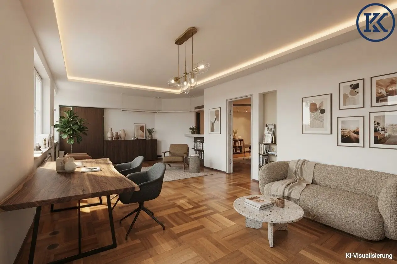 Modernes Büro mit 2 Balkonen &amp; Top-Aufteilung im Herzen Meidlings