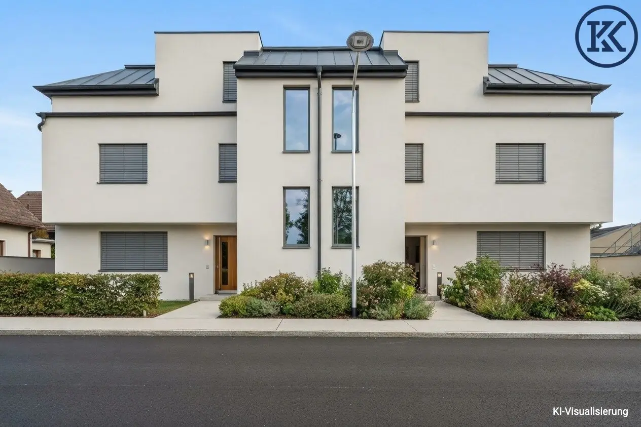 Doppelhaus-Neubau mit Garten, Terrasse &amp; Dachterrasse – Schlüsselfertig!