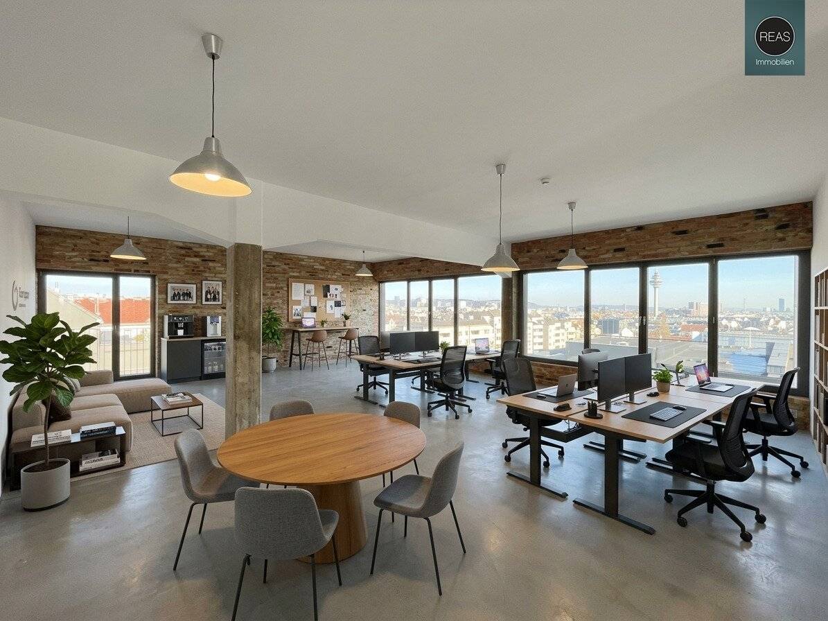 Einzigartiges Panorama Loft mit Balkon in der Brotfabrik Wien!