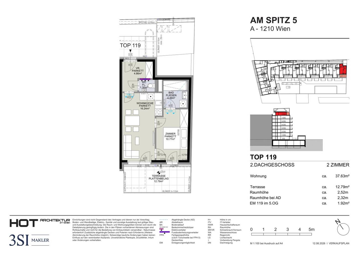 Am Spitz 5: Stilvolles Wohnen mit Terrasse über den Dächern der Stadt