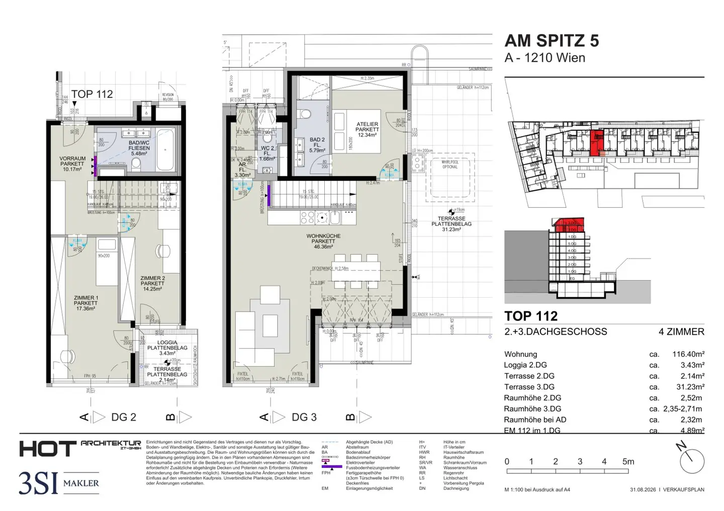 Modern DG-Maisonette mit großer Dachterrasse – Sonne, Weite und Exklusivität garantiert