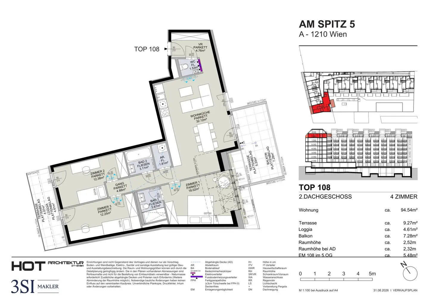 Attic apartment with terrace, loggia and balcony – Experience the feeling of freedom!
