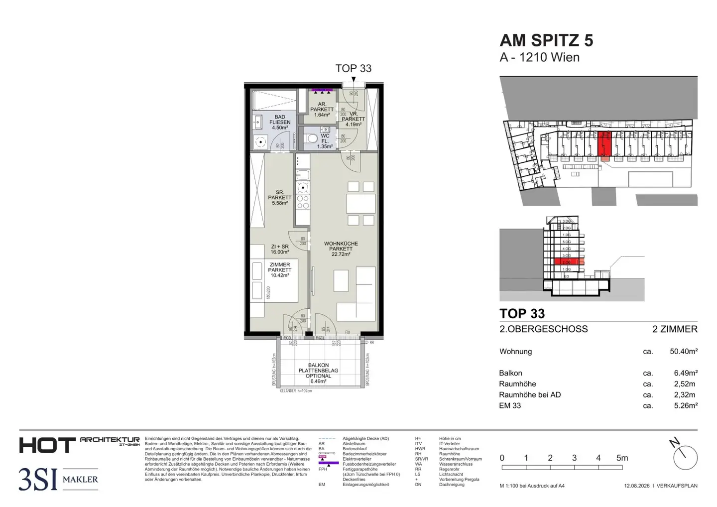 Urban living with standards – 2-room with balcony