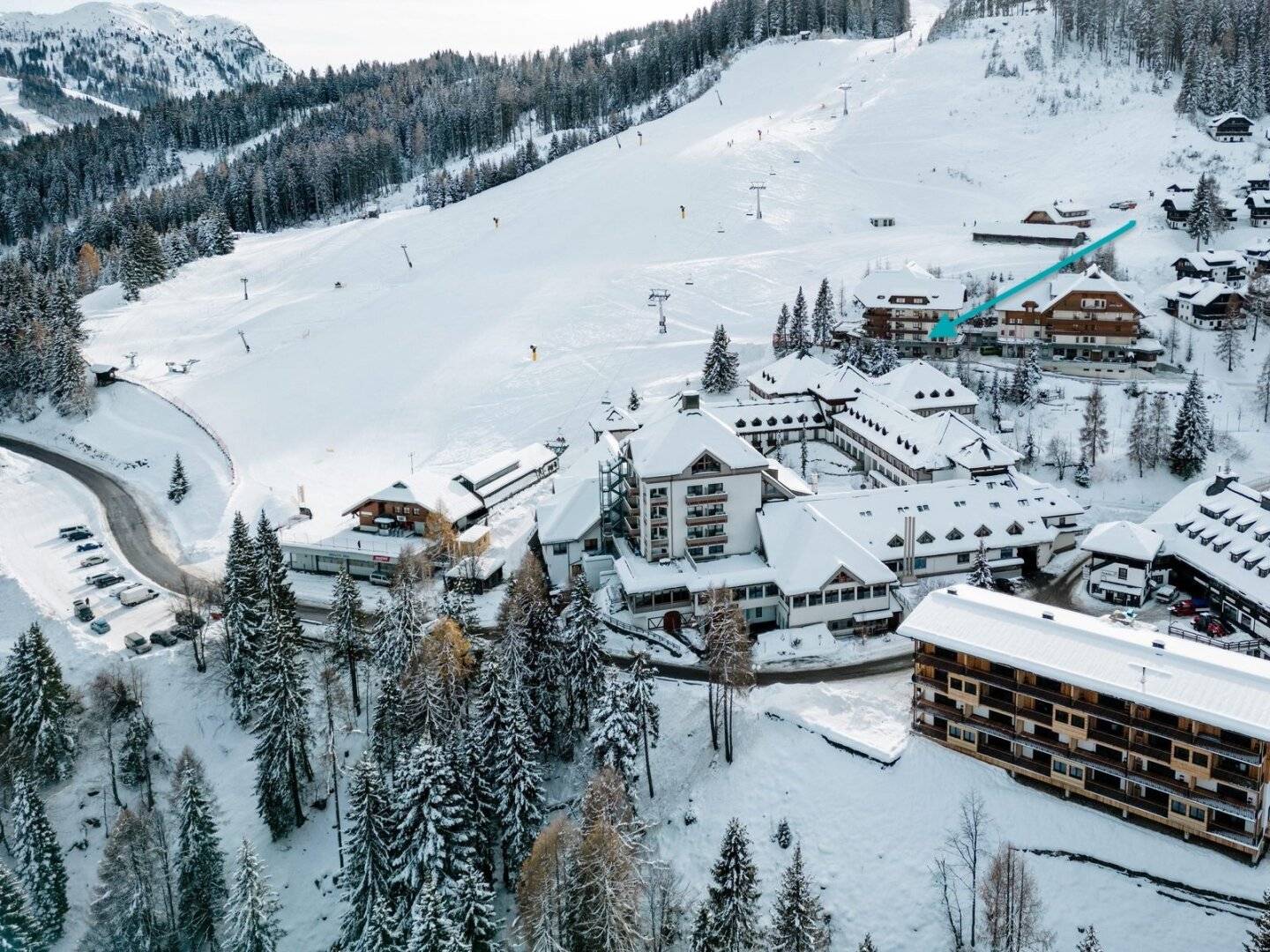 Ski-in/Ski-out at Nassfeld: Well-kept apartment with balcony