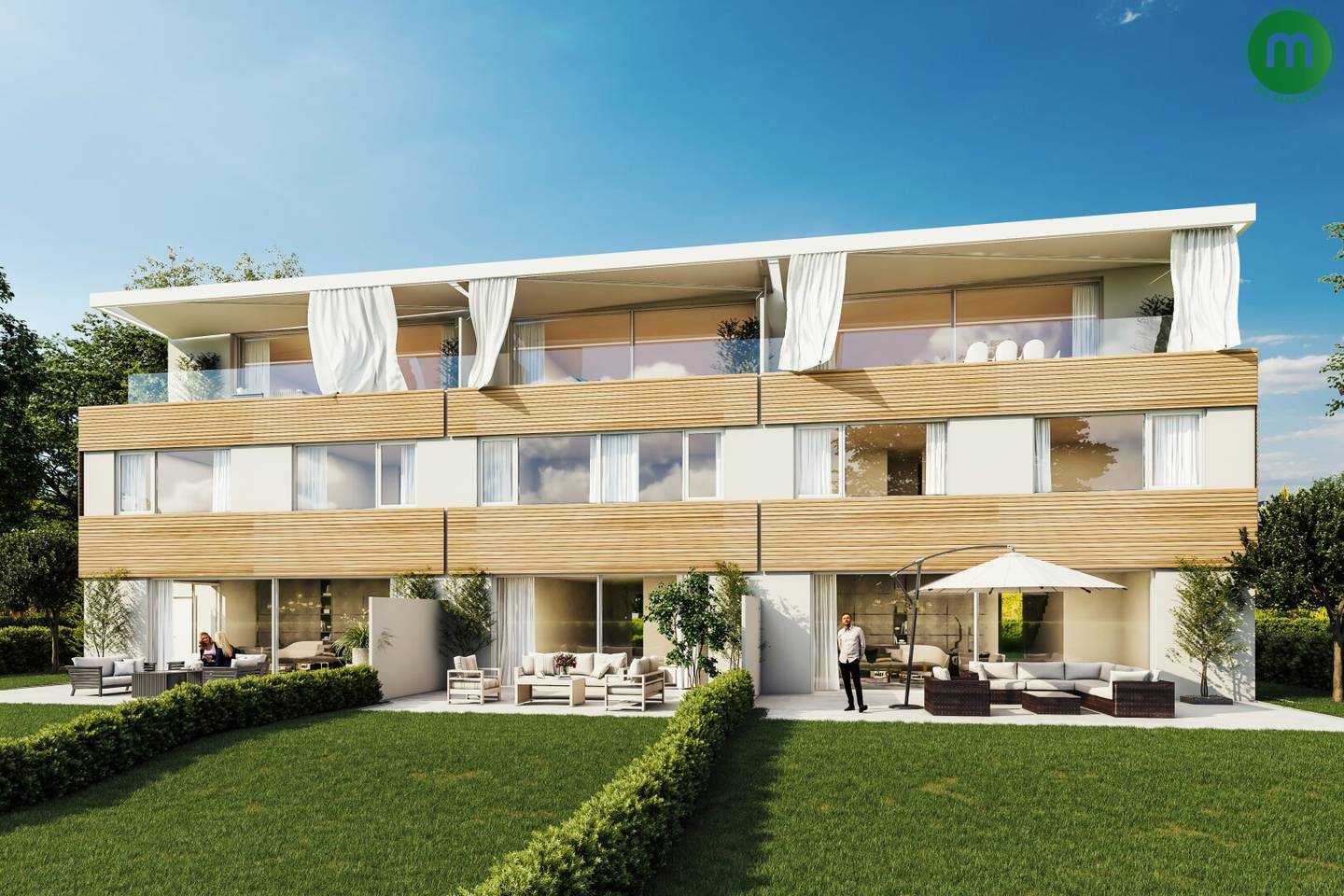 Exclusive Residence at the Mondsee - Swimming Area, Terraces &amp; Garden included