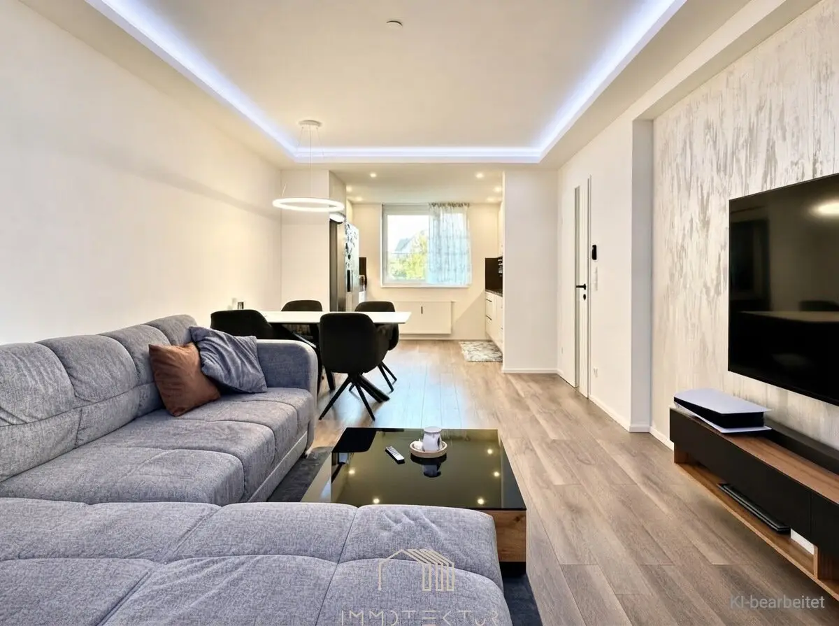 Garden apartment with rarity value, modern living with private green space and underground garage