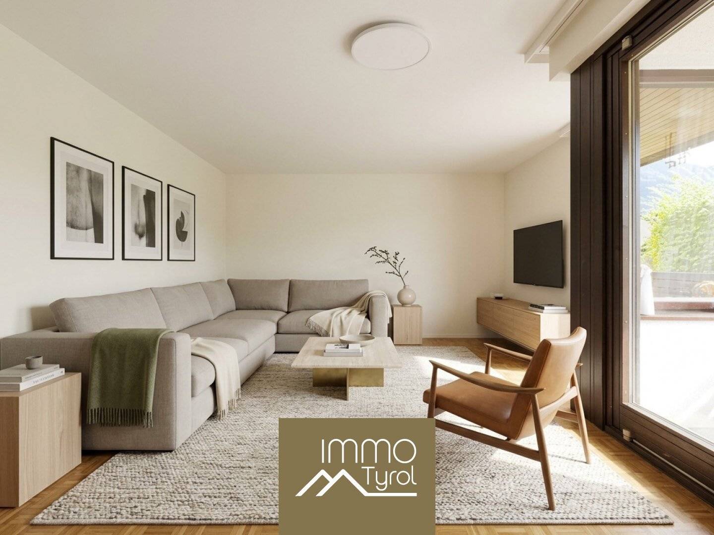 Bright 2-room apartment with loggia and beautiful view in Kufstein