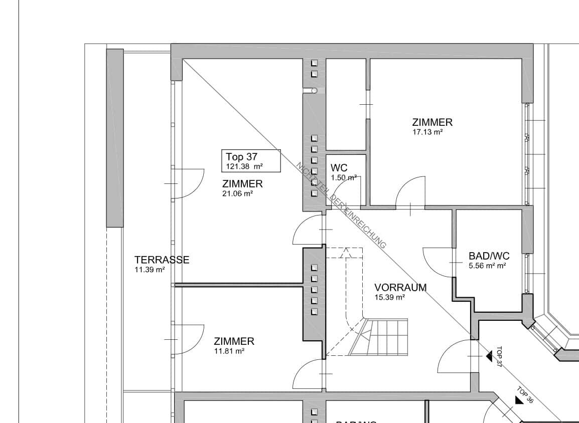 Attic maisonette with 360 Degree Roof Terrace - 5 Rooms