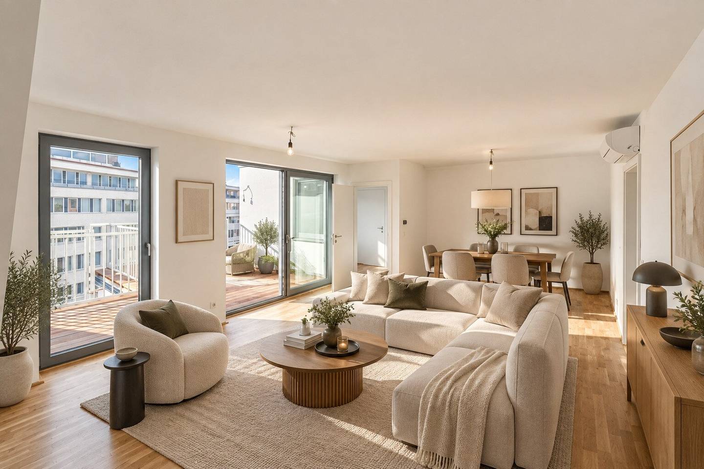 ++NEW++ Great 3-room attic apartment, great location, good layout! with air conditioning