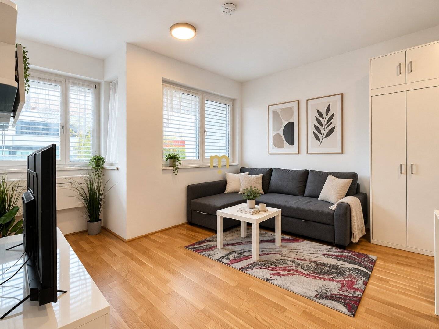 Direkt am Wasser: möblierte 2-Zimmer-Wohnung nahe UNO City &amp; U1 Alte Donau/Kagran