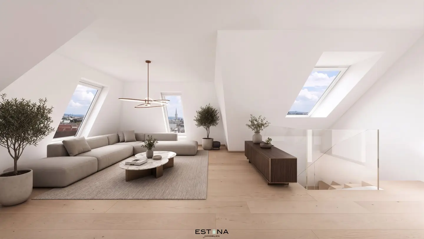 Best Vienna location. Your personal style. Penthouse with cathedral view