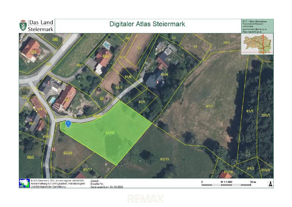 Very beautiful building plot 1569 m² in 8453 St. Johann im Saggautal – Your own home is waiting!