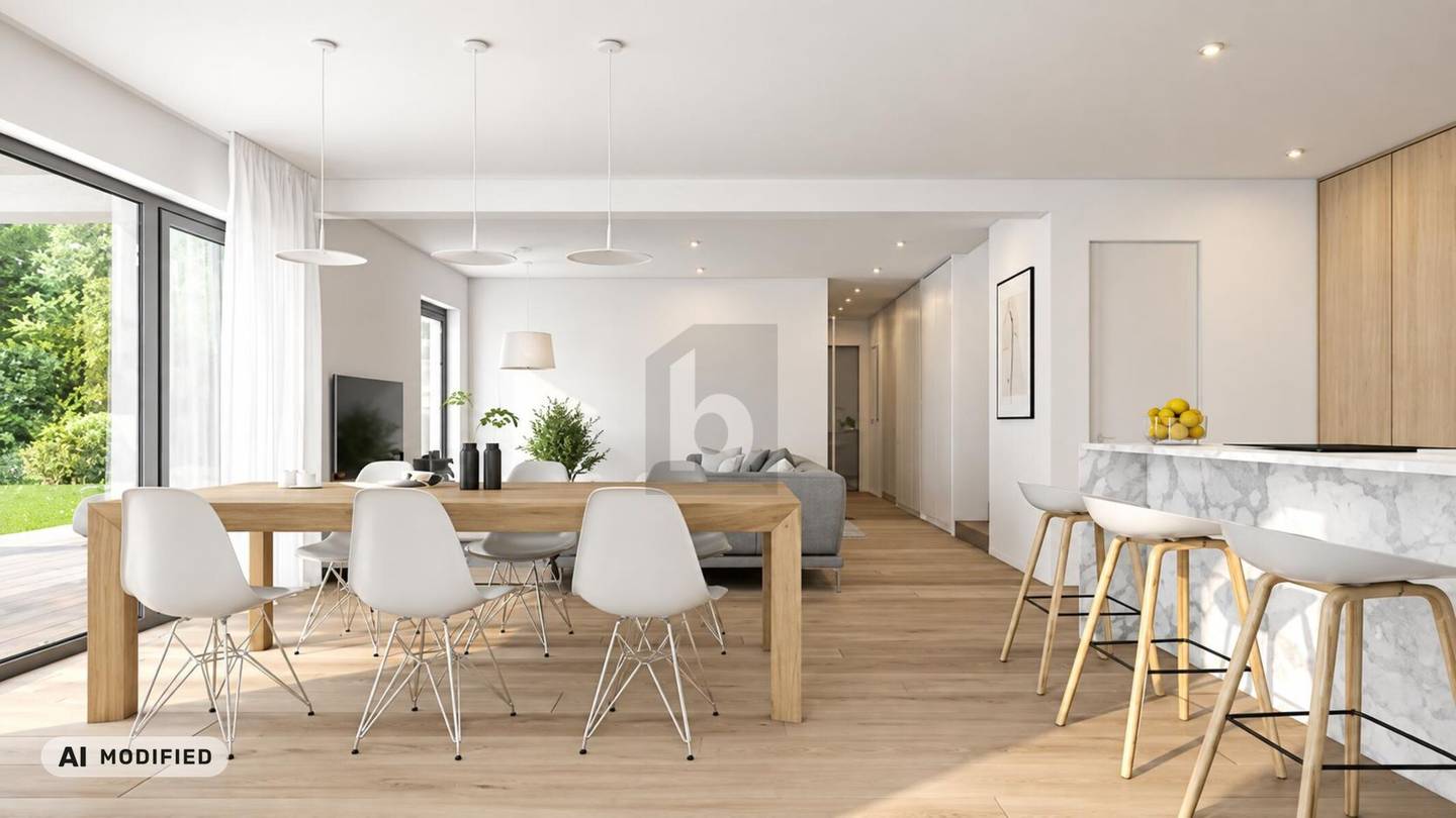 New family apartment with sunny garden