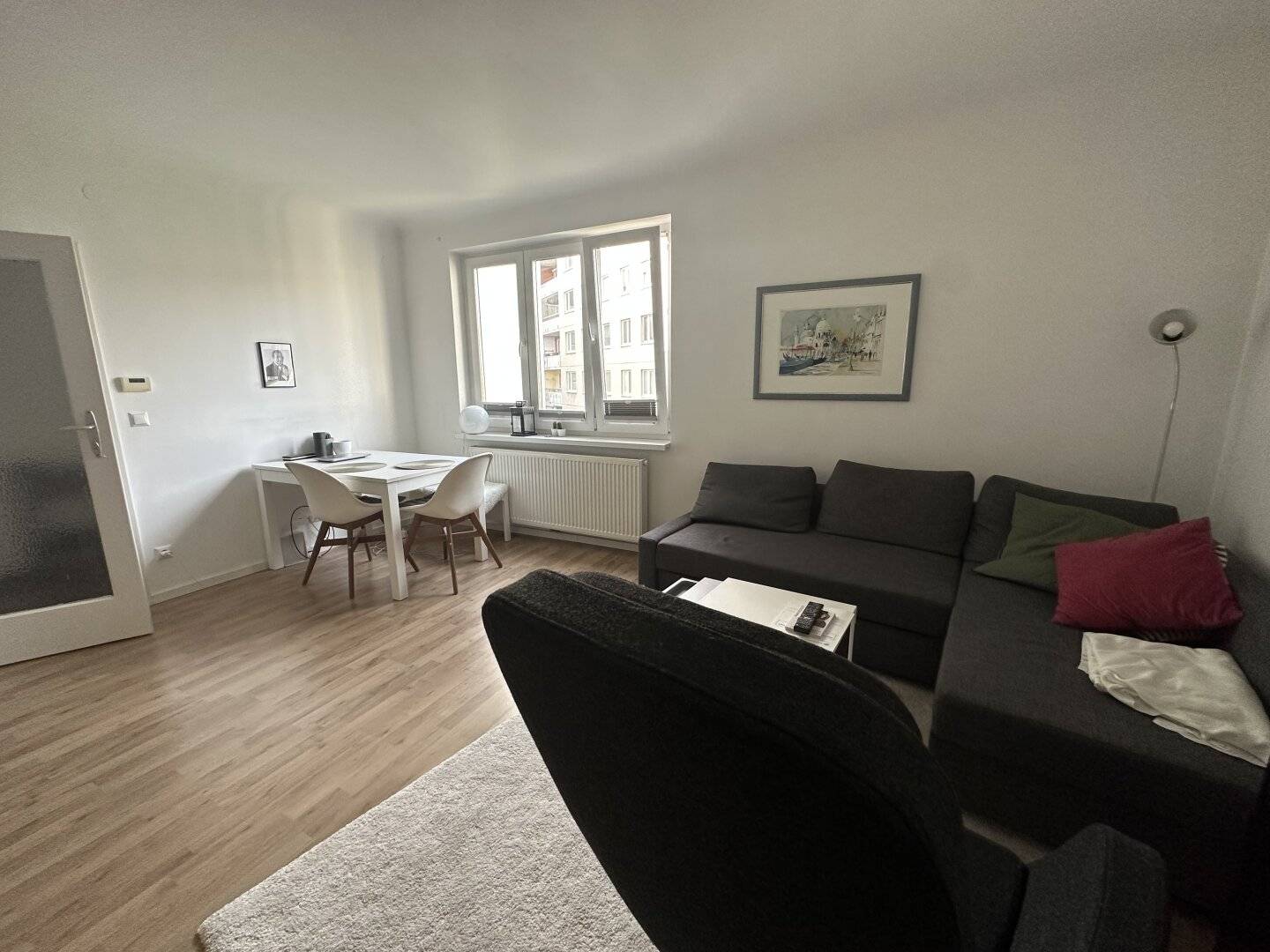 Temporarily rented studio with balcony