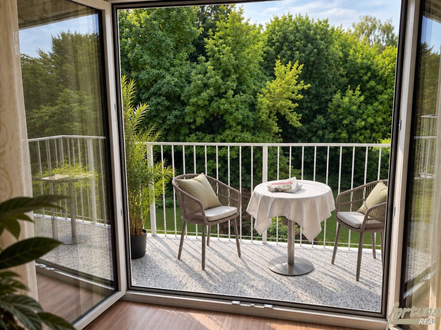 Affordable renovated 3-room apartment with southwest balcony and green view – quiet and close to the center in Bad Radkersburg | Thermal spa nearby